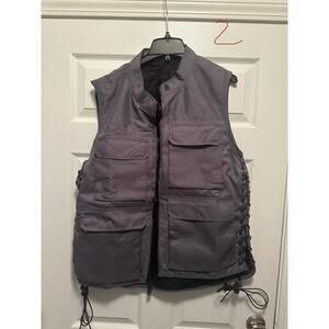 Male Sporting Vest (M to XL), Gray/Black - PVC-VM36GB